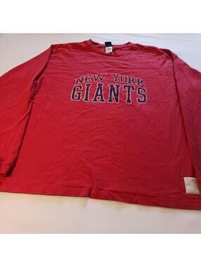 NFL New York Giants Reebok Gridiron Classic Men's Red Shirt Long Sleeve XL